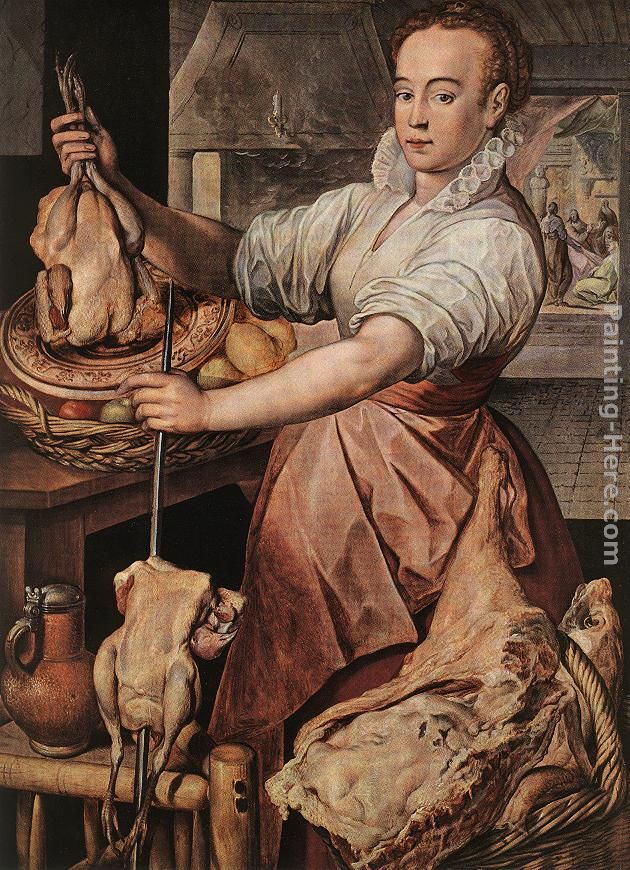 The Cook painting - Joachim Beuckelaer The Cook art painting